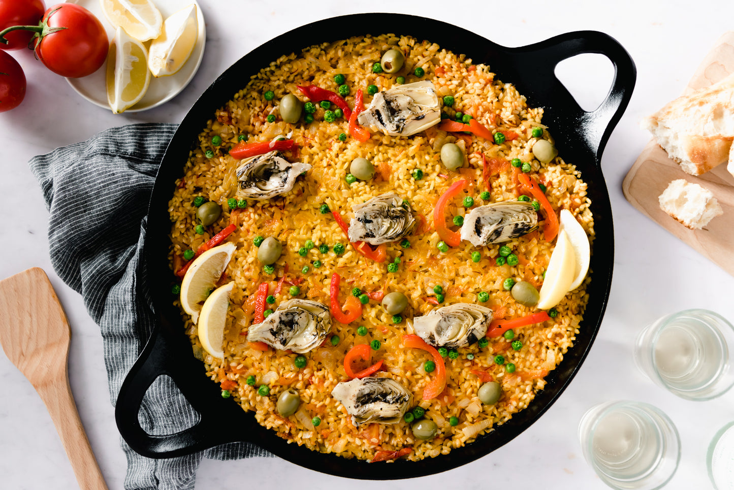 Weeknight Vegetarian Paella