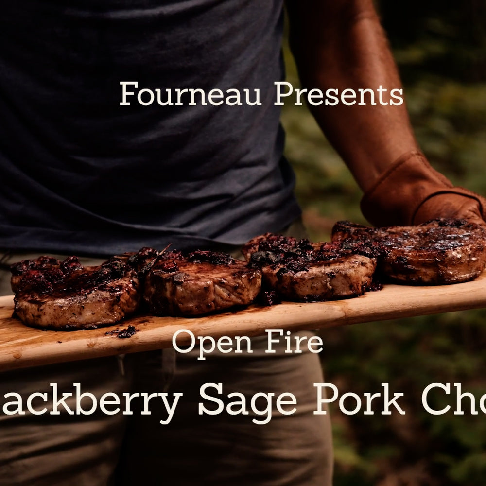Pork Chops with Blackberries and Sage