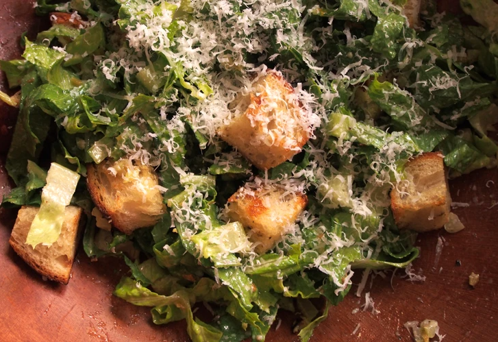 Stuffing-Inspired Caesar Salad