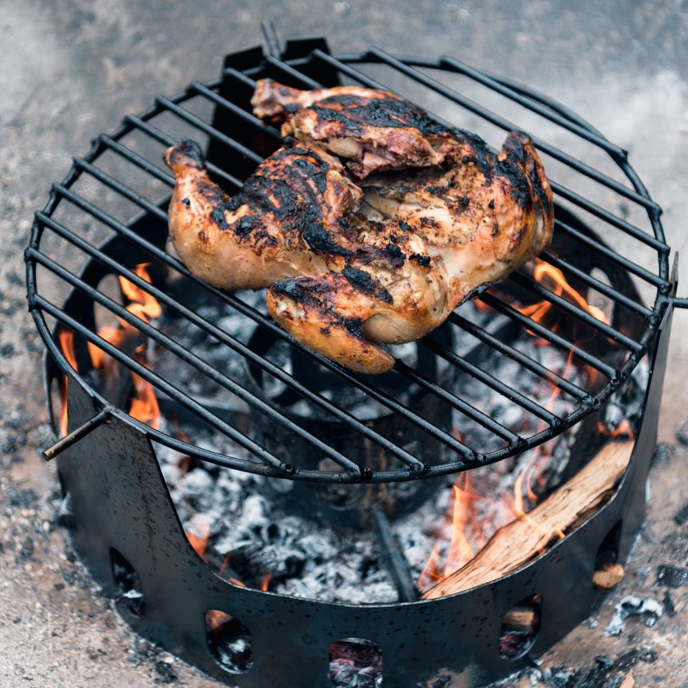 Spatchcock Chicken On The Fire