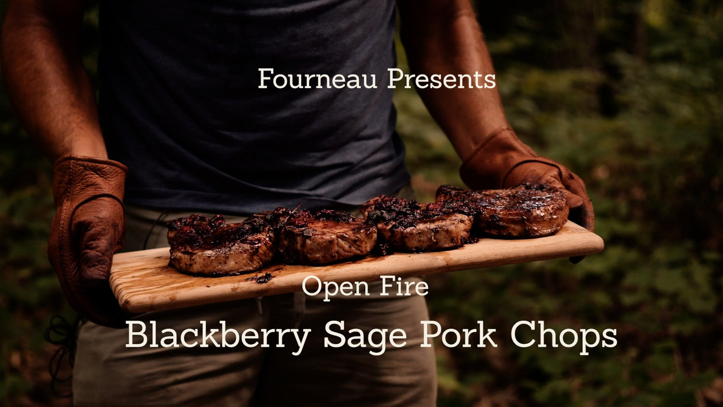 Pork Chops with Blackberries and Sage